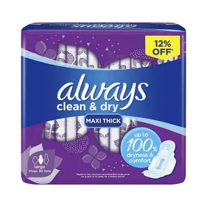 نوار بهداشتی الویز مدل Clean and Dry  بسته 30 عددی