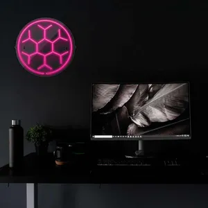 چراغ نئونی دیواری آرن تیم طرح توپ فوتبال