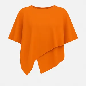 بلوز آستین کوتاه یقه گرد زنانه مدل ٢١١١