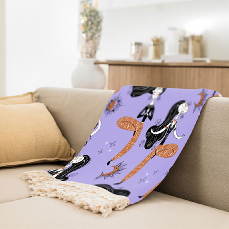شال مبل طرح دختر یوگا کار کد Q2DH1003 سایز 100x180 سانتی متر شال مبل طرح دختر یوگا کار کد Q2DH1003 سایز 100x180 سانتی متر
