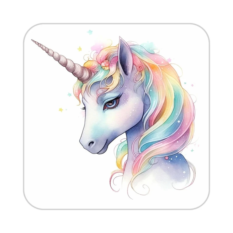 زیر لیوانی کاکتی طرح اسب تک شاخ و یونیکورن مدل mp33242