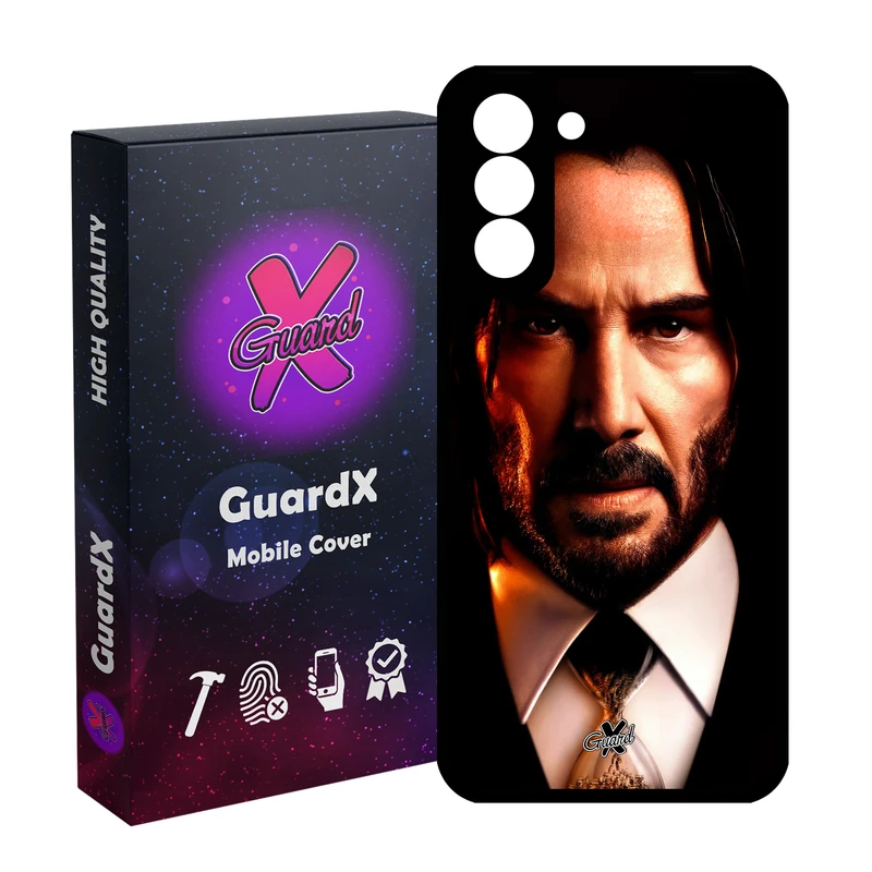 کاور گارد ایکس طرح جان ویک مدل Glass10573 مناسب برای گوشی موبایل سامسونگ Galaxy S21 FE