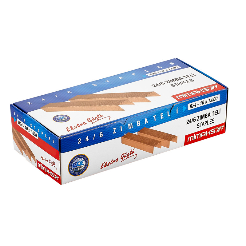 سوزن منگنه میماکس مدل 01 سایز 24/6 بسته 10000 عددی