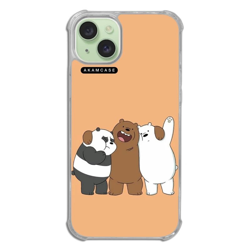 کاور آکام مدل AMCWTA15PLUS-BARE BEAR10 مناسب برای گوشی موبایل اپل iPhone 15 Plus