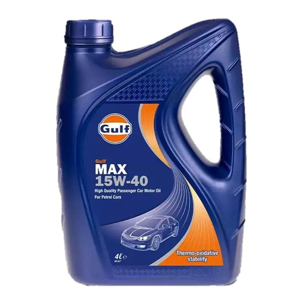روغن موتور خودرو مناسب موتور های بنزینی - دیزلی، گازسوز (CNG یا LPG)، توربوشارژ گالف مدل MAX SL/CF-4 15W-40 حجم 4 لیتر