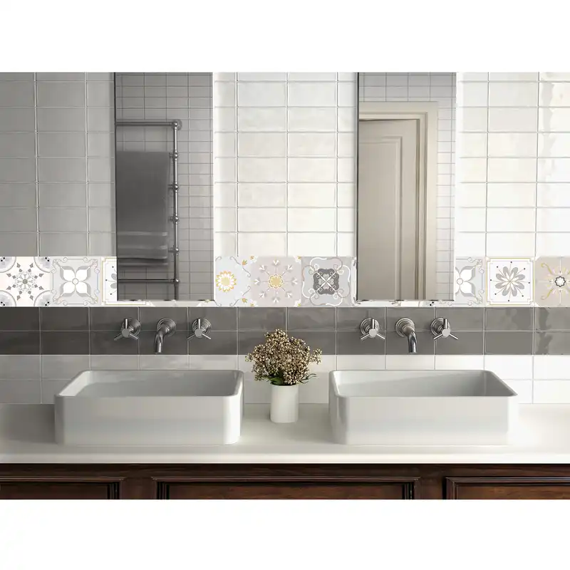 استیکر کاشی مدل سنتی کد002 بسته 10 عددی