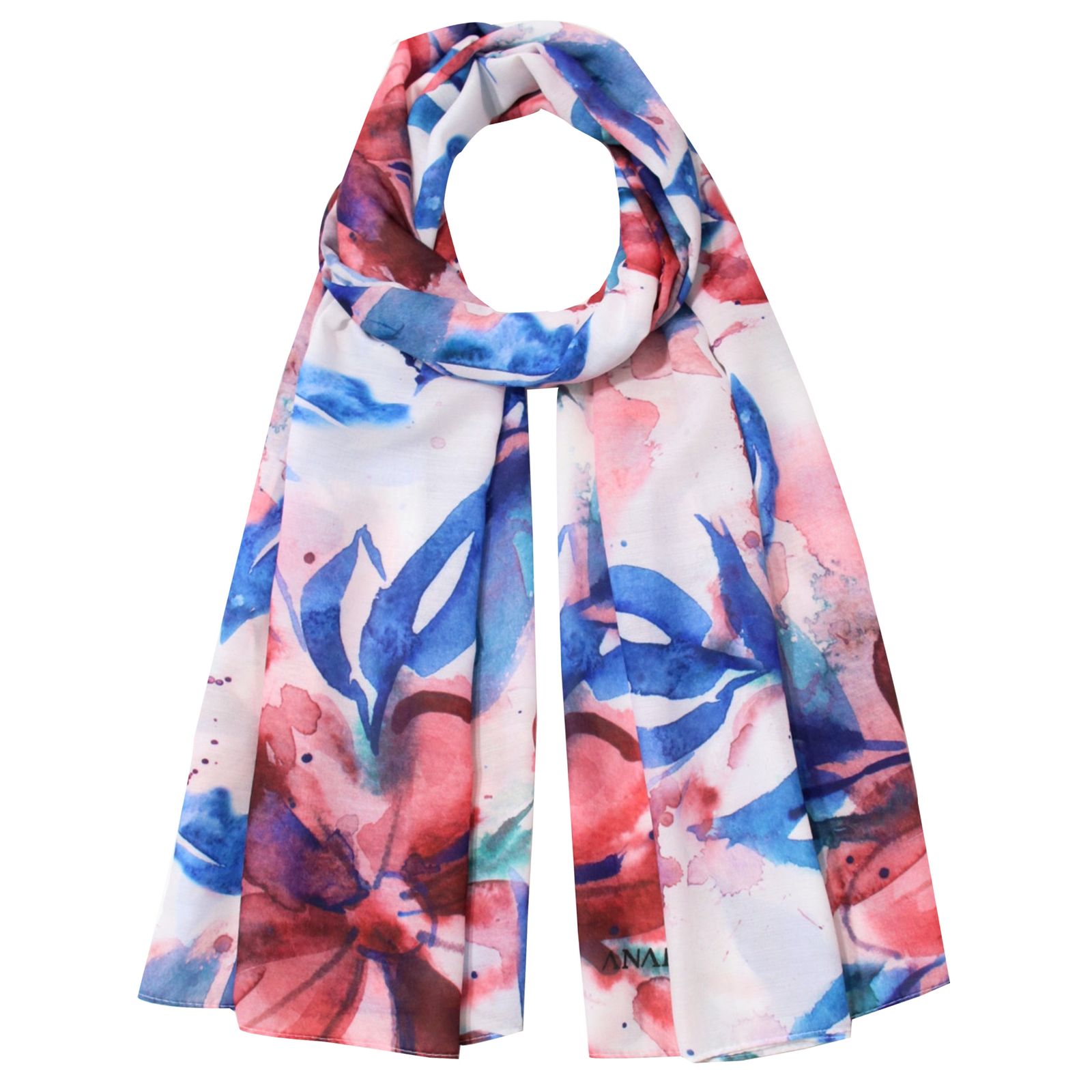 شال زنانه مدل نخی مزونی طرح بهار کد 2355 - - 1