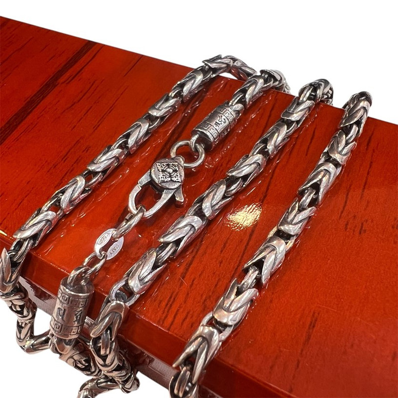 زنجیر نقره مردانه کد glsr-2086