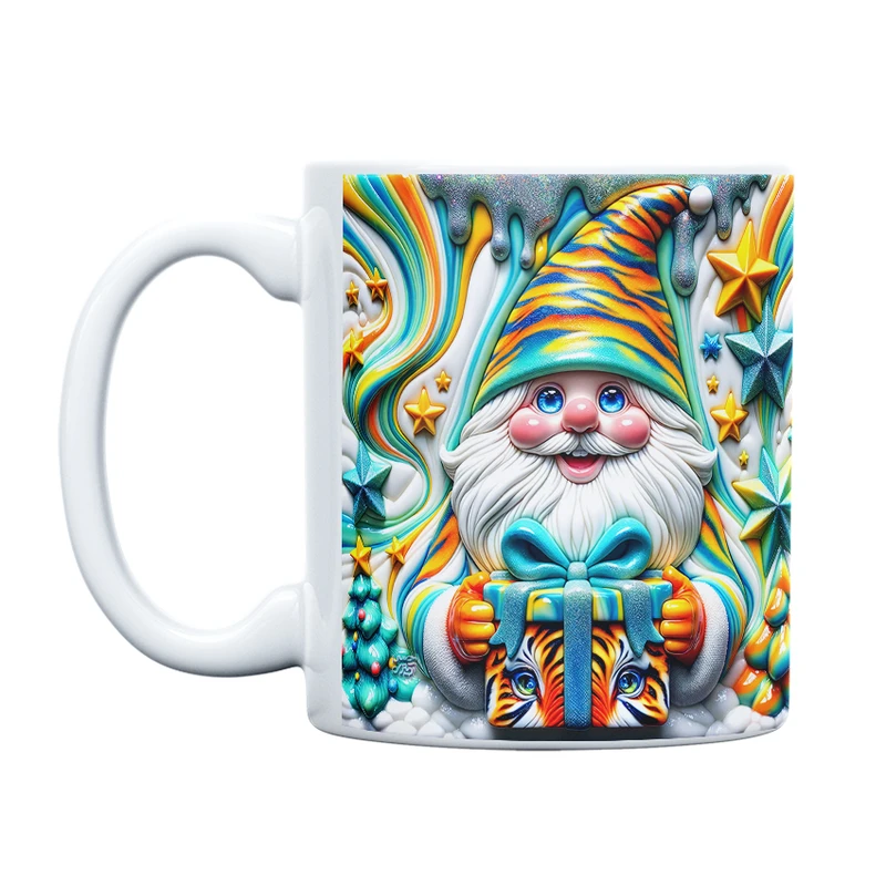 ماگ حس آمیزی طرح کریسمس مدل گنوم انرژی مثبت کد 25