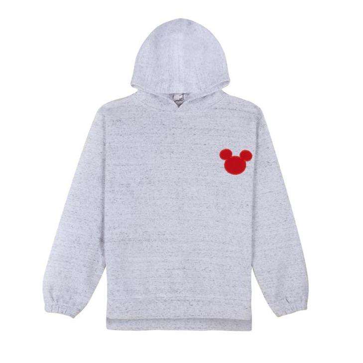 هودی دخترانه لینتل مدل میکی 0039 رنگ طوسی