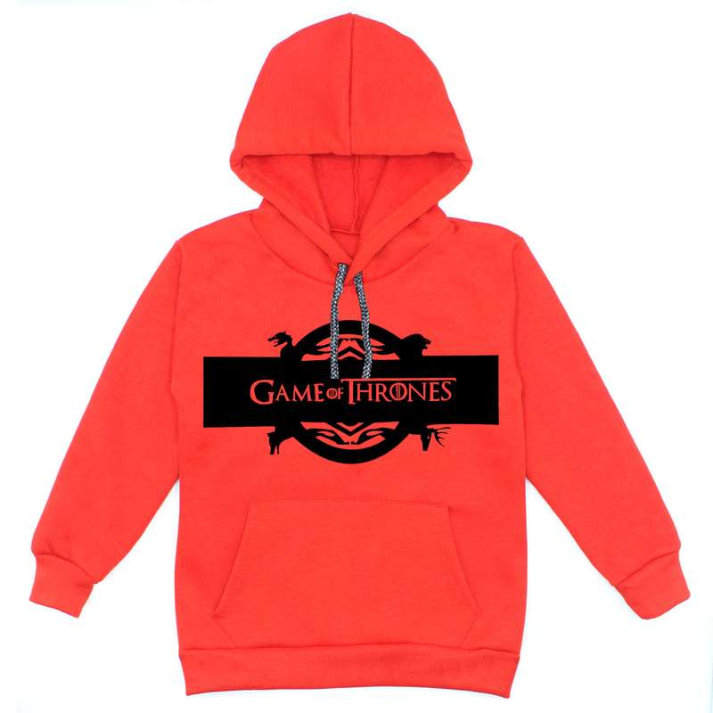 هودی پسرانه مدل گیم اف ترونز A79 رنگ قرمز