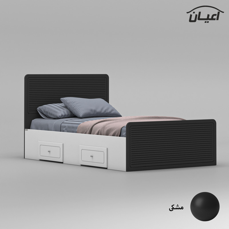 تخت خواب یک نفره اعیان مدل FH813 سایز 120x200 سانتی متر