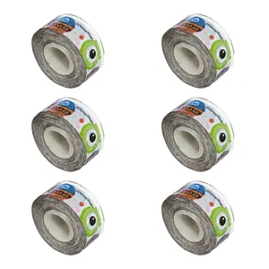 چسب نواری طرح کارخانه هیولاها عرض 1 سانتی متر بسته 6 عددی