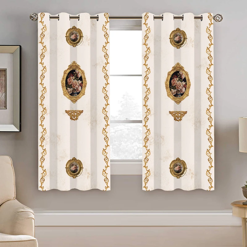 پرده نیروانا طرح سنتی مدل هازان کد 8645 سایز 140×200 سانتی متر