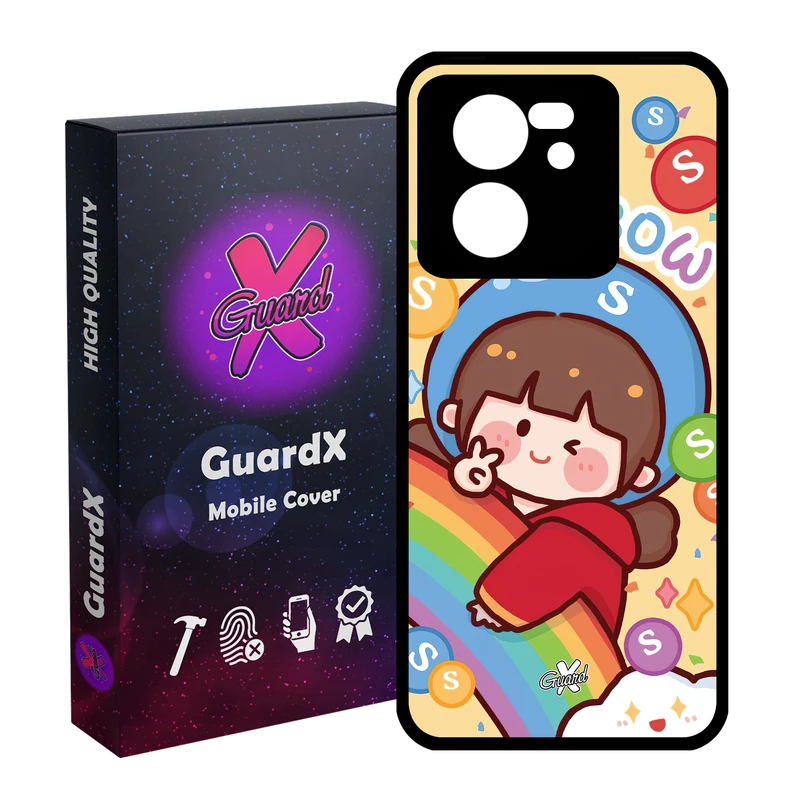 کاور گارد ایکس طرح Girl مدل Glass10520 مناسب برای گوشی موبایل شیائومی 13T/13T Pro/Redmi K60 Ultra