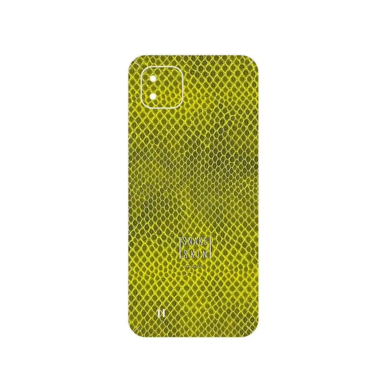برچسب پوششی ماهوت مدل Yellow Snake Skin مناسب برای گوشی موبایل ریلمی C11 2021