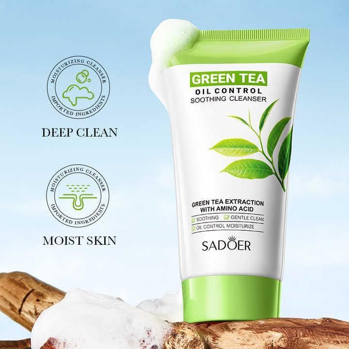 فوم شستشو صورت سادور مدل  چای سبز وزن 150 گرم -  - 3