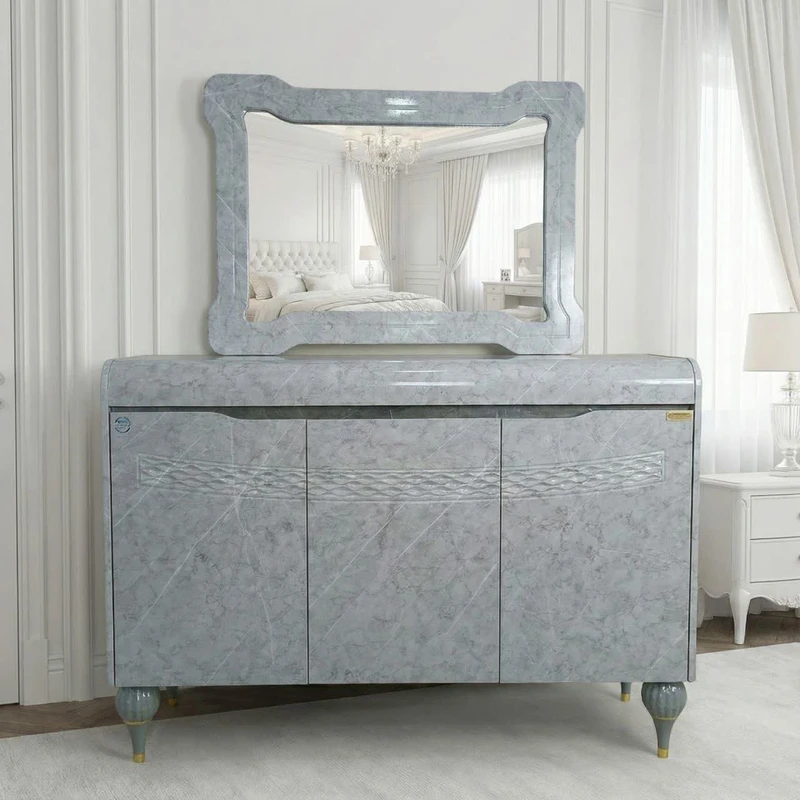 آینه و کنسول آرچین چوب مدل اطلسی طول 140 سانتی متر