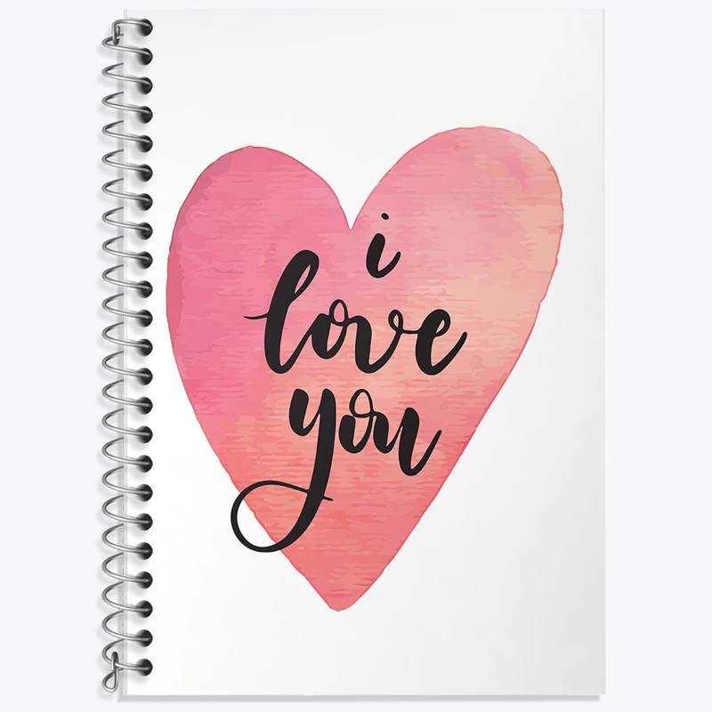 دفتر لغت 50 برگ خندالو طرح I Love You کد F2011