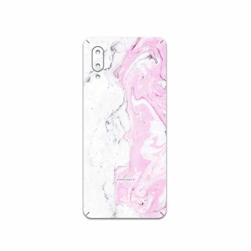 برچسب پوششی ماهوت مدل Blanco-Pink-Marble مناسب برای گوشی موبایل سامسونگ Galaxy A02