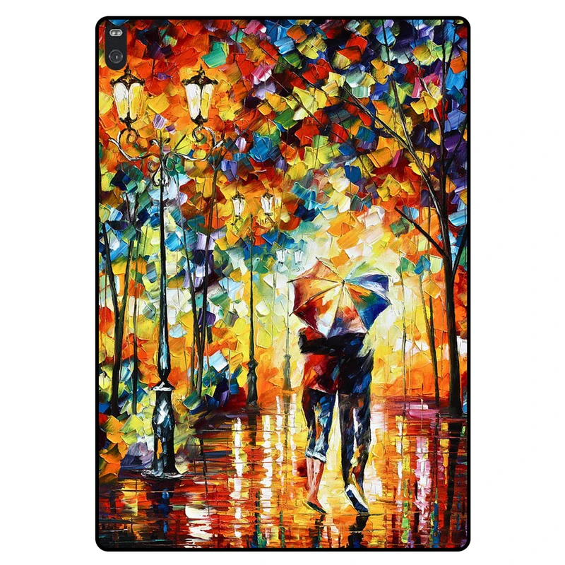 کاور مگافون طرح آبرنگ مدل 8244 مناسب برای تبلت لنوو Tab 4 10 Plus / X704L / TB-X704F