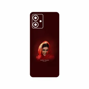 MAHOOT Portrait of an Indian Woman Cover Sticker for Motorola Moto G14