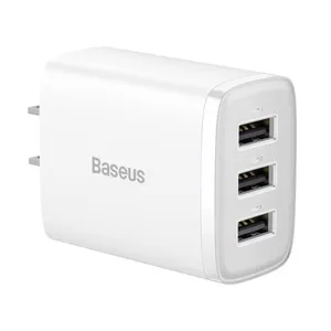 شارژر دیواری 17 وات سه پورت بیسوس مدل Compact 3U 17W CN