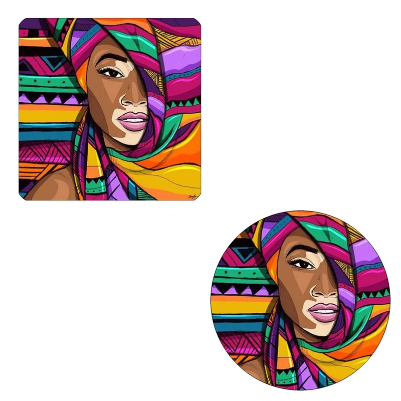 مگنت طرح زن بومی کد wmg360 به همراه زیر لیوانی