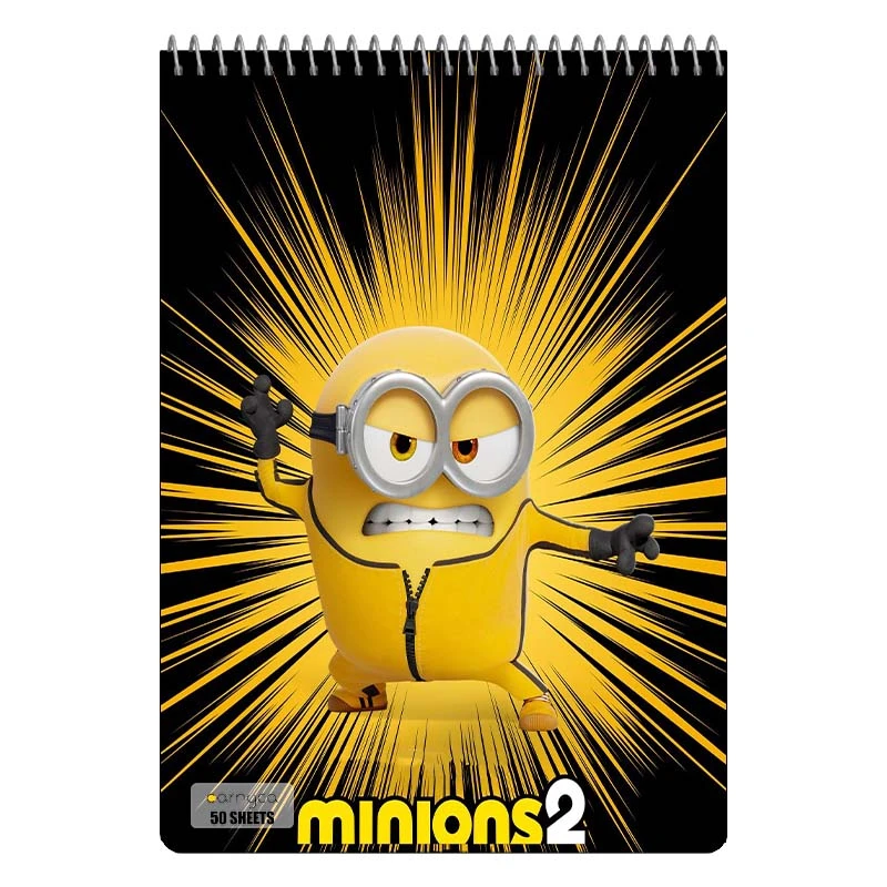 دفتر نقاشی 50 برگ سیمی کارنیکا طرح مینیون ها Minions کد 15239