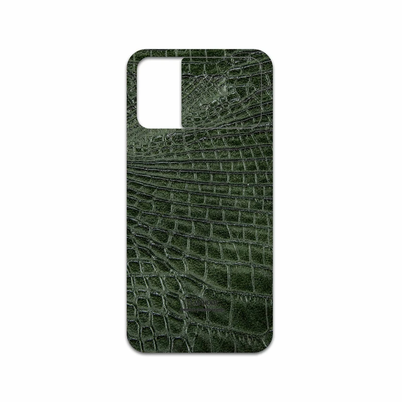 برچسب پوششی ماهوت مدل Green-Crocodile-Leather مناسب برای گوشی موبایل شیائومی Poco M3