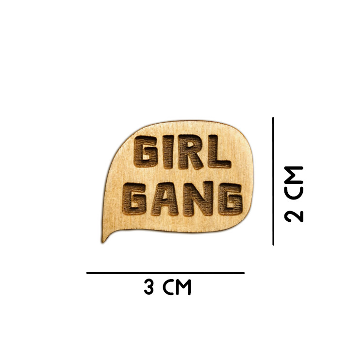 سنجاق سینه زنانه ماهوت طرح Girl Gang کد G-01