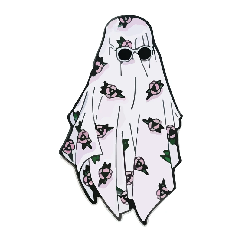 برچسب لپ تاپ پویا مارکت طرح روح گل گلی کد 199