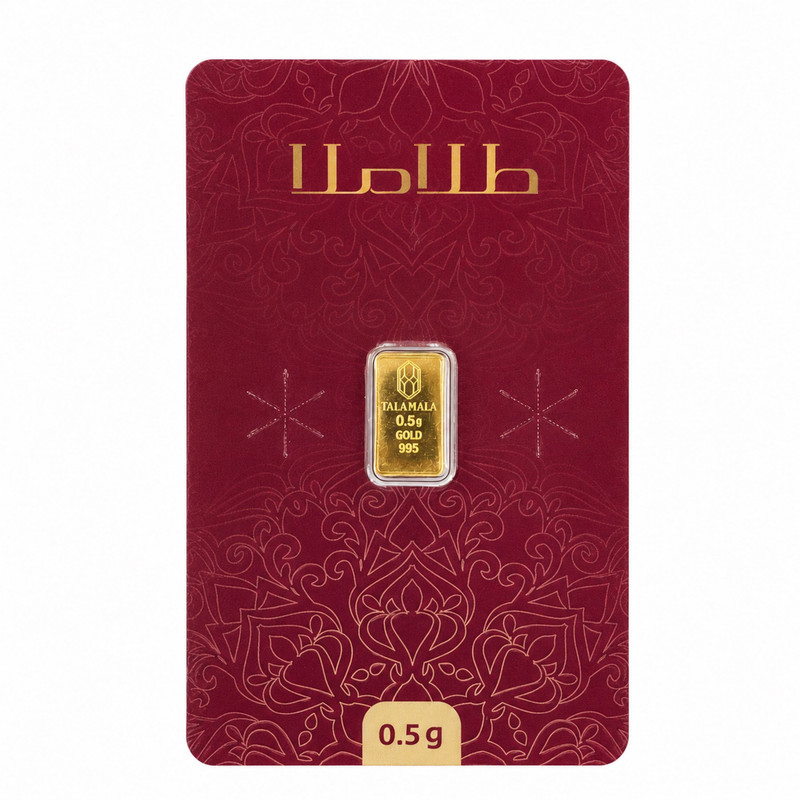 شمش طلا 24 عیار طلا ملا مدل TM0.5