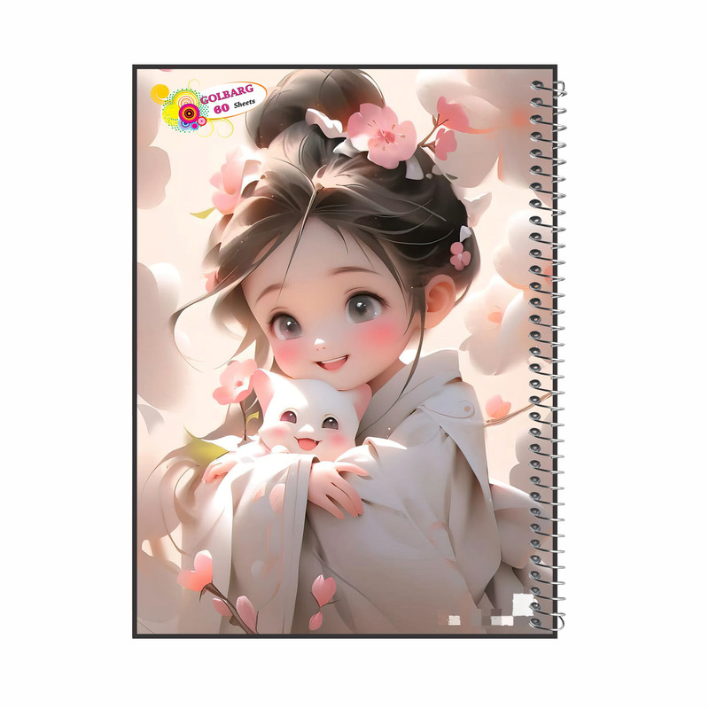 دفتر مشق 60 برگ گلبرگ مدل انیمه کد 2449