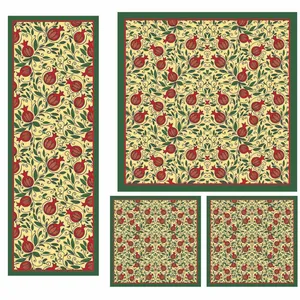 ست رومیزی 4 تکه شمسه نگار مدل SETU14