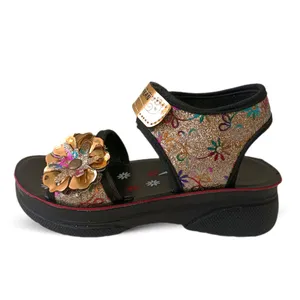 صندل دخترانه مدل بهارطبی رنگ طلایی