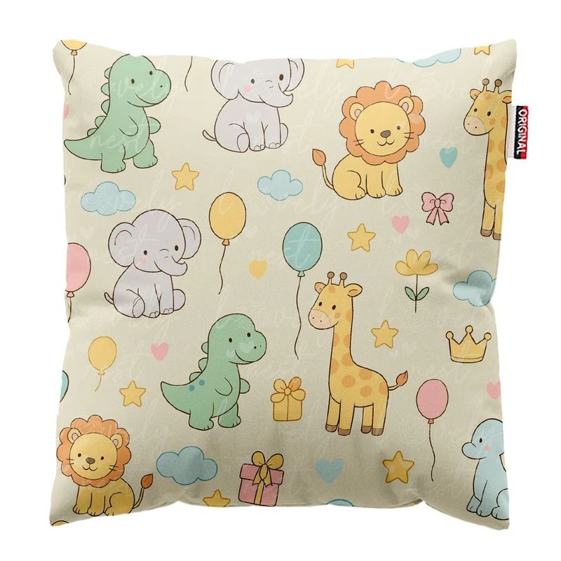 کوسن پاد آفرین طرح کارتونی بچگانه کد 3231 سایز 30*30 سانتی متر