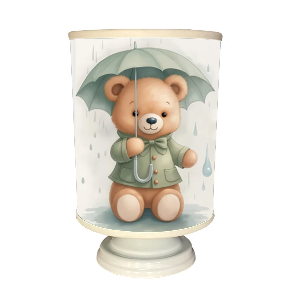 آباژور کودک مدل خرس چتر بدست