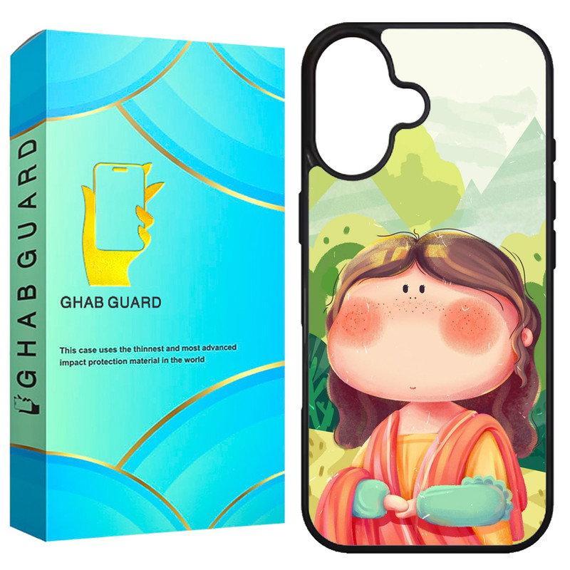 کاور قاب گارد طرح مونالیزا مدل G16PL مناسب برای گوشی موبایل اپل iPhone 16 Plus