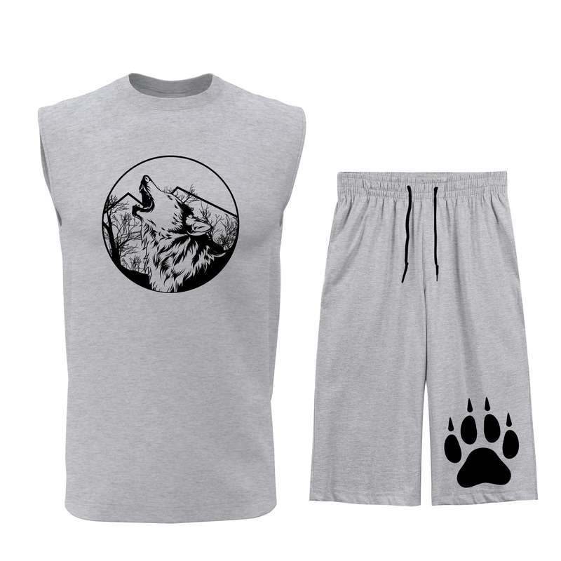 ست تاپ و شلوارک مردانه مدل W020G