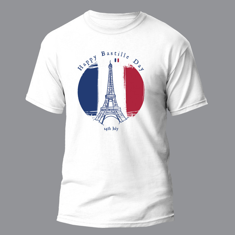 تی شرت آستین کوتاه مردانه مدل پاریس کد 069