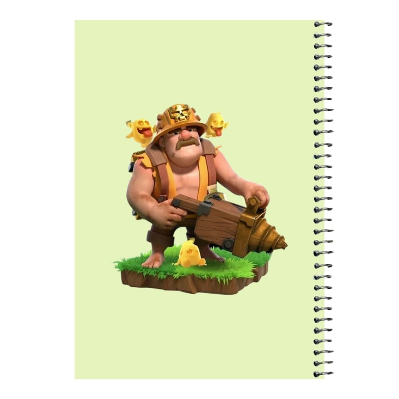 دفتر مشق 80 برگ اس جی مدل کلش رویال کد۷   