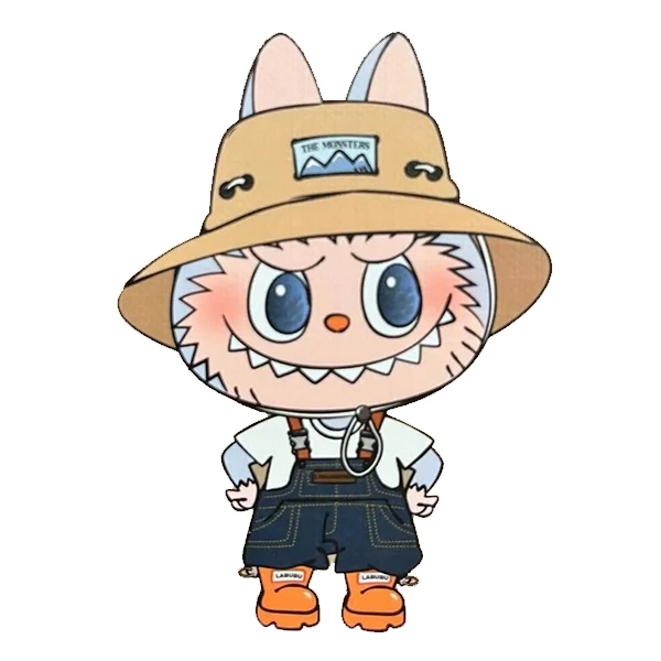 استیکر پارچه و لباس پاد آفرین طرح لبوبو کد 24