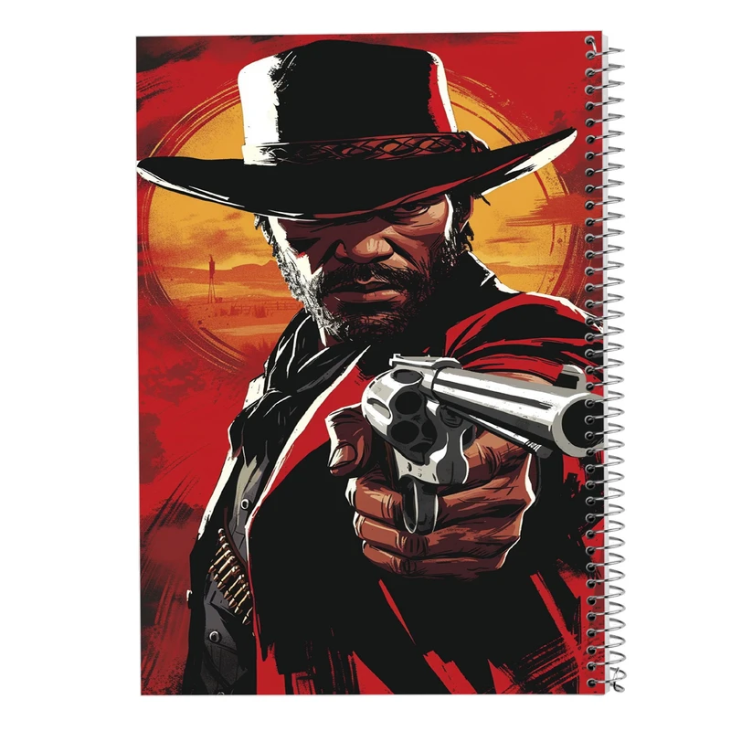 دفتر نقاشی 50 برگ مدوپد مدل رد دد red dead کد DF13509