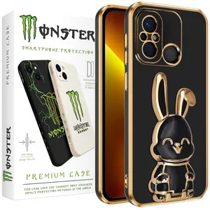 Magic rabbit-1 monster cover suitable for Xiaomi Redmi 12C / Poco C55 mobile phone with holder  