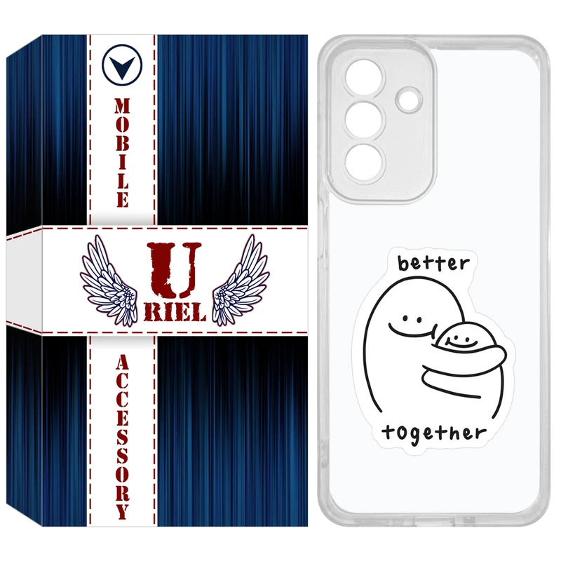 کاور یوریل مدل Clear کد 90 طرح Together مناسب برای گوشی موبایل سامسونگ Galaxy A56