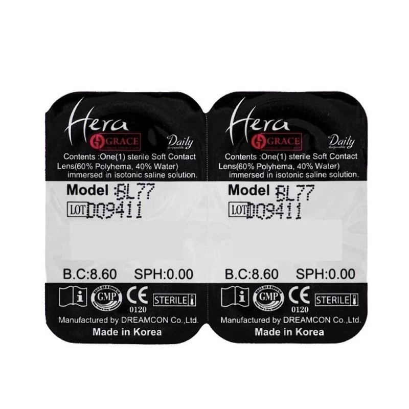 لنز چشم هرا گریس کد 90 رنگ آبی هاله دار دور دار 