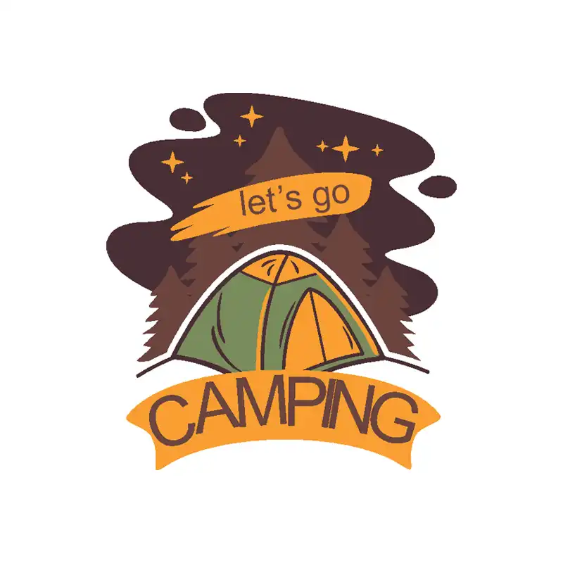 برچسب بدنه خودرو رایسان طرح camping کد st0119