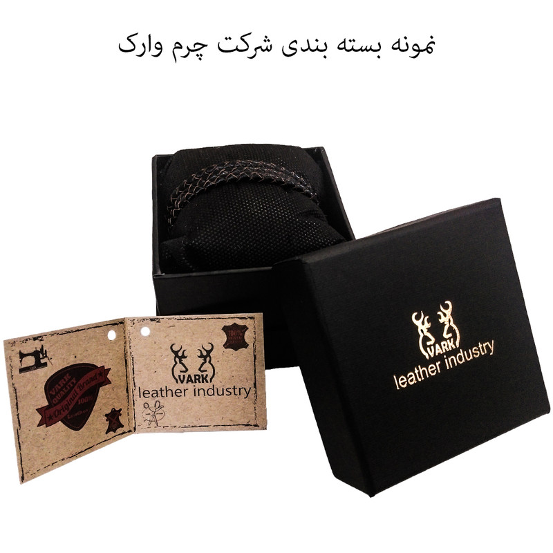 دستبند چرم وارک مدل دایان کد rb322