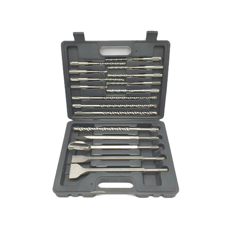 قلم و مته چهار شیار باس مدل LIFE -STYLE مجموعه 18 عددی